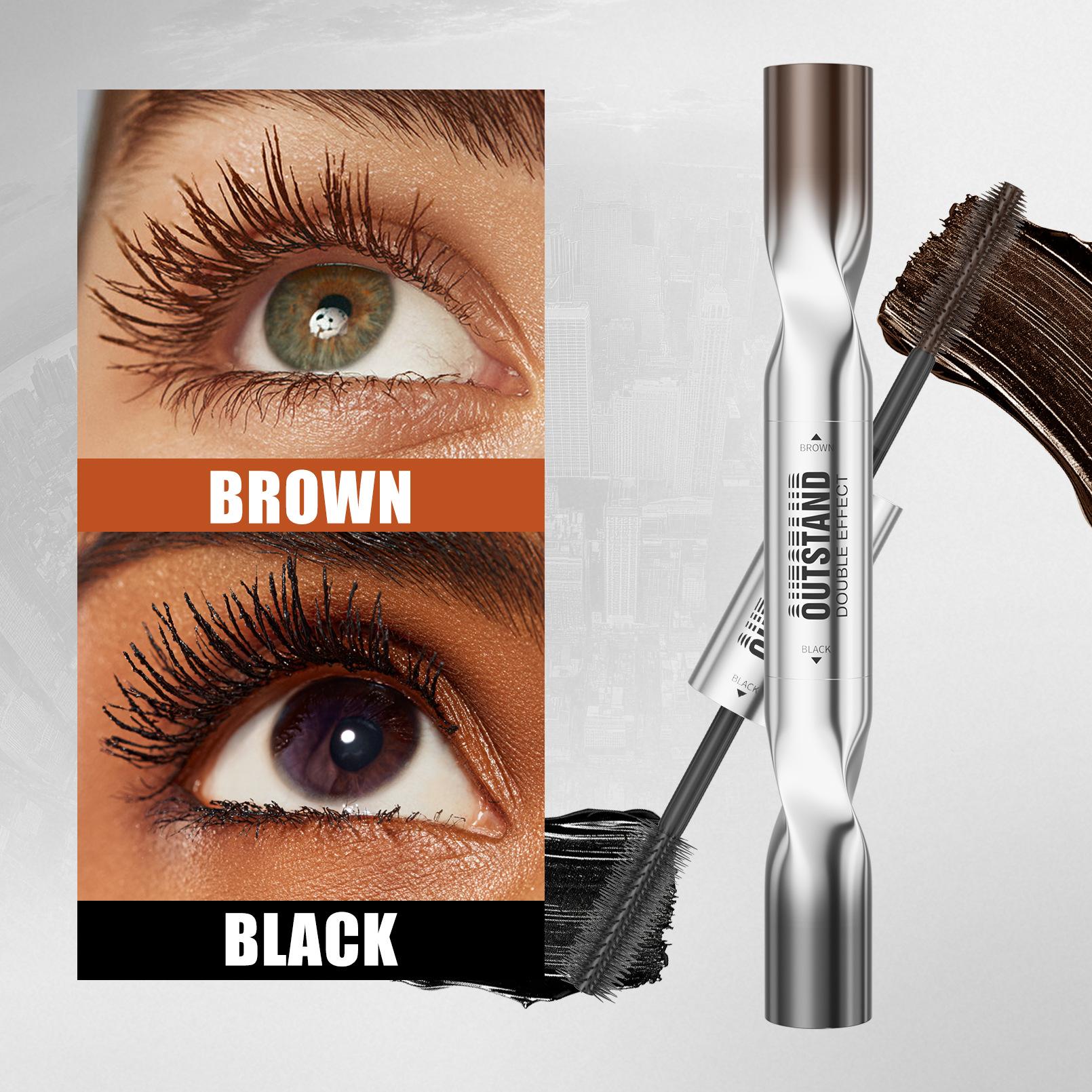 Double-Headed Mascara, Slender And Dense, Naturally Curled 4D Voluminous Mascara 5ml+5ml