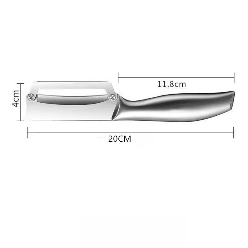 Stainless Steel Cane Knife Multi-Purpose Household Pineapple Peeler Thickened Kitchen Wax Gourd Lettuce Peeler