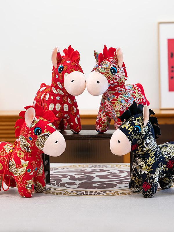 2026 Year of the Horse Zodiac Plush Mascot Doll - Ideal Gift for Annual Meetings