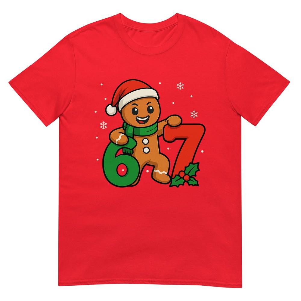 67 Christmas 6 7 Gingerbread 67 Meme Six Seven Boys Kids TShirt S