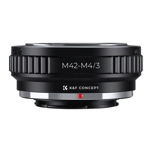 K&F Concept Mount Adapter M42-M4/3 M42 Mount Lens Micro Four Thirds Mount Conversion Micro4/3 Camera Mounting Infinity Realization Lens Adapter