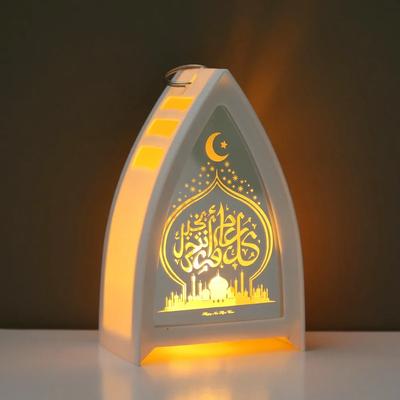 New LED Luminous Arabic Lanterns Middle Eastern Festival Electronic Candles Wind Lights Atmosphere Decoration