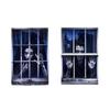 2PCS 2D Flat Scary Halloween Window Cover Super Terrifying Blood-Themed Scary Halloween Backdrops Polyester Fiber