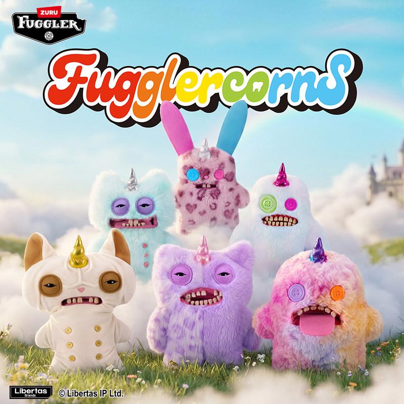 Fuggler Fugglercorns Ugly Cute Unicorn Plush Toy Pink Heart Print Funny Stuffed Collectible Doll For Adult Home Decor