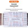 Stainless Steel Guitar String Spacing and Height Measuring Ruler for Electric, Classical, and Bass Guitars.