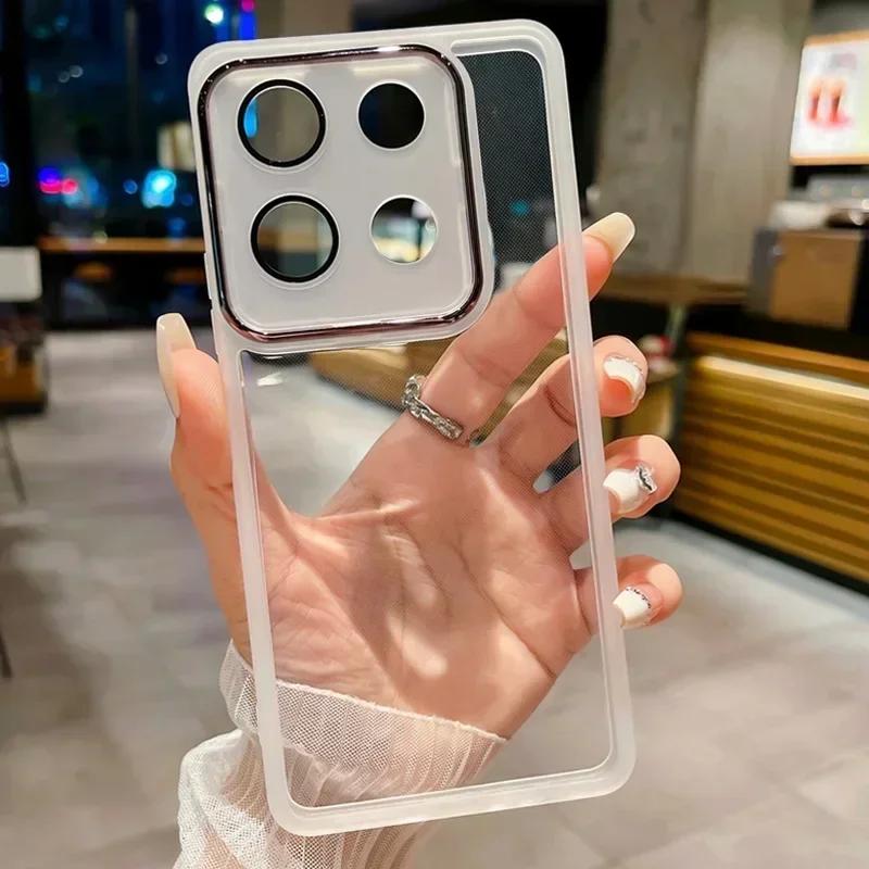 

Прозрачный мягкий силиконовый чехол для Motorola Moto G15 G75 5G G85 G35 G05 G45 G84 G53 E15 защитный чехол для объектива камеры из прозрачного ТПУ For Moto G84 5G белый