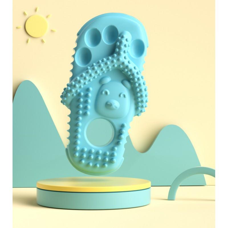 Durable Dog Chew Toy In Slipper Shape Teeth Cleaning Teething Relief - TPR Material Multiple Colors Available