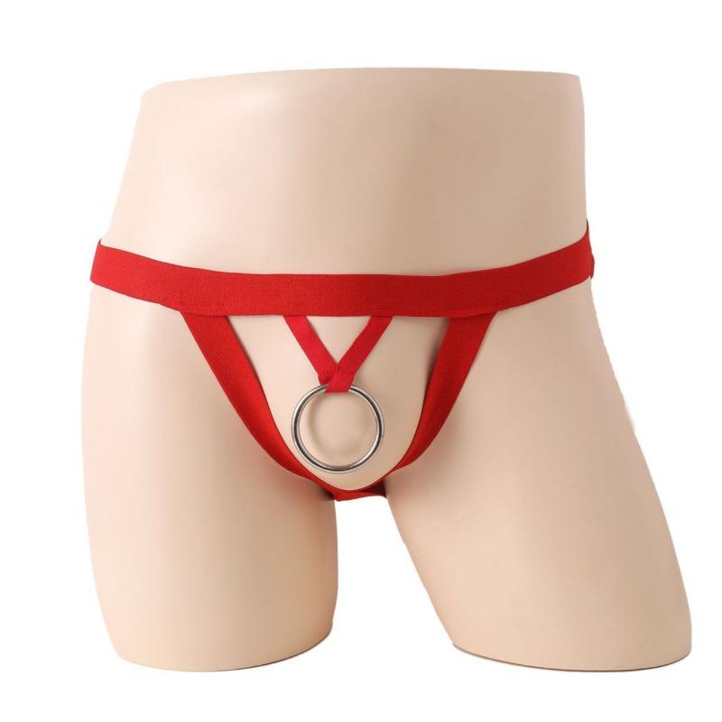 Cookring Underwear Crotchless Jockstrap Thong Men Lingerie Open Butt Sissy Panties  String Homme Bikini Briefs Gay Underwear