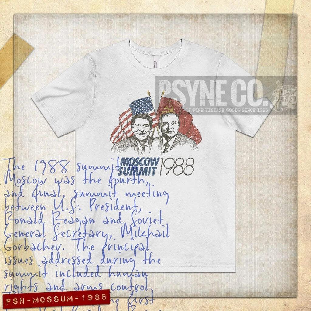 

Moscow Summit 1988 Vintage Men s T shirt L