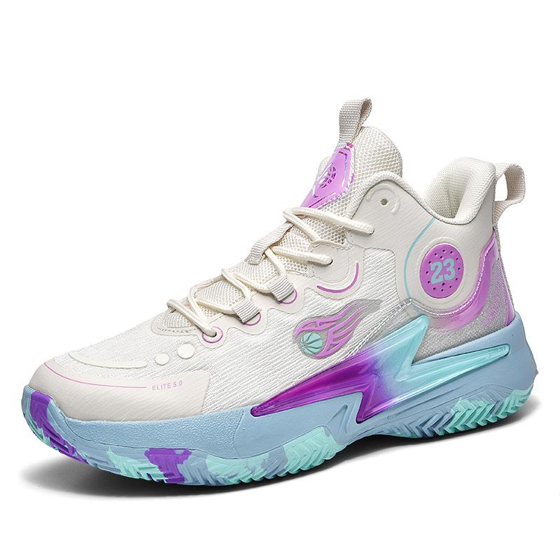 New Basketball Shoes for Boys and Teenagers, Students, Actual Combat, Cement Floor Anti-skid Sports, Running Competition, Playing Shoes Fashion