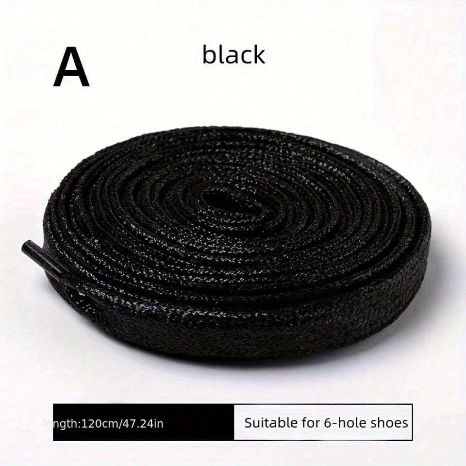 Унисекс Однотонные Блестящие Маленькие Белые Холщовые Кеды Шнурки чёрный