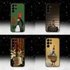 F-Feathers M-McGraw Phone Case For Samsung S25,S24 Ultra,S20,S30 plus,S22 plus,S23,S30 Ultra 5G Silicone Black Shell