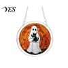 UV Printed Suncatcher Halloween Scary Bat Pumpkin Acrylic Jigsaw Puzzle Suncatcher, Stained Glass Style Unique Sun Catcher Gift Window Hanging