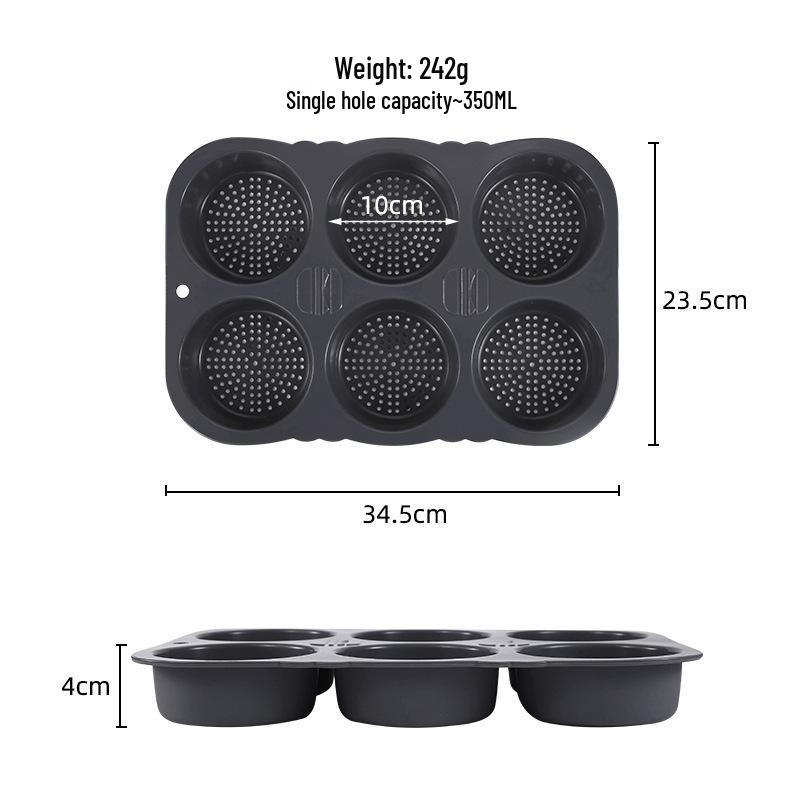 High-Temperature Resistant Silicone Burger and Bread Baking Mold