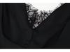 Spring 2026 European & American Style Lace Trim V-Neck Spaghetti Strap Dress for Women.
