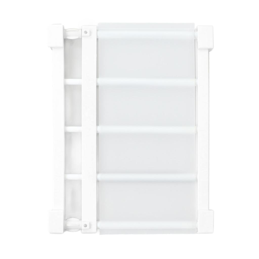 Tension Rod Shelf 14.2 Inch Width Nail Free Expandable Storage Rack for Cabinet Wardrobe 75 to