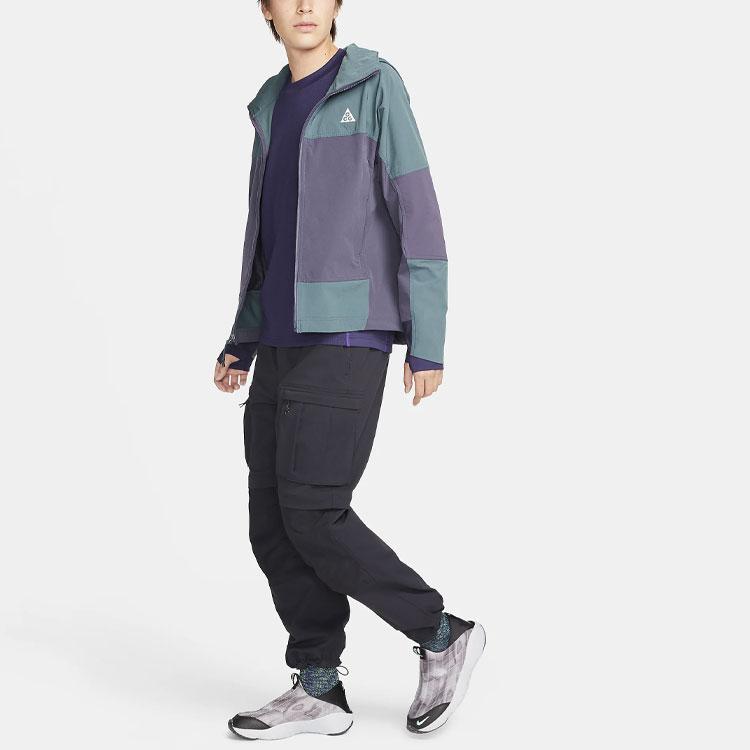 Nike ACG Dri-FIT ADV Goat Rocks Embroidered Rib Crewneck Long Sleeve Sports T-Shirt Men Tops Purple FB8115-555