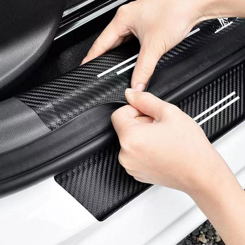 Doorsill Protective Sticker Tape for Ssangyong Actyon Rexton Korando Rodius Kyron Tivoli Musso XLV Stavic Turismo Accessories