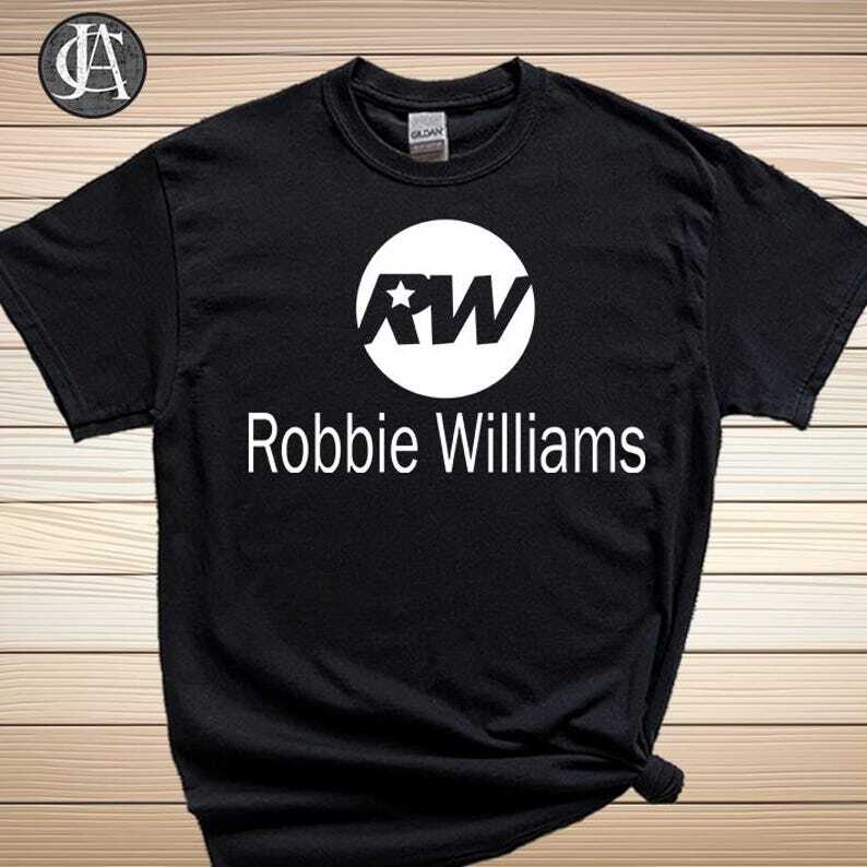 Concert Live 2026 Tshirt Robbie Williams Live 2026 Tshirt Music Concert Tshirt XL