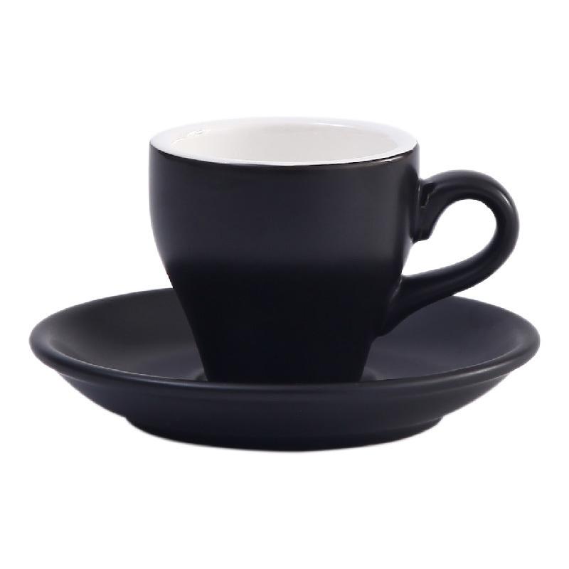 80ml Candy Series Bone China Sada šálků a podšálků na kávu Cafe Espresso Degustační hrnek Cappuccino Americano Roztomilá dívka odpolední čaj