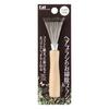 Kai Corporation Hairbrush Cleaning Brush Hair Remover Hair Brush Cleaner Hair Remover Hair Cleaning Care Brown 1 piece (x 1)