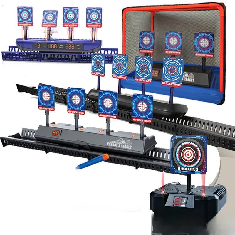 Ținte pentru Pistoale Nerf Țintă Electrică cu Resetare Automată Accesorii Joc de Tir cu Sunet și Lumină Jucării Copii Scor de Mare Precizie