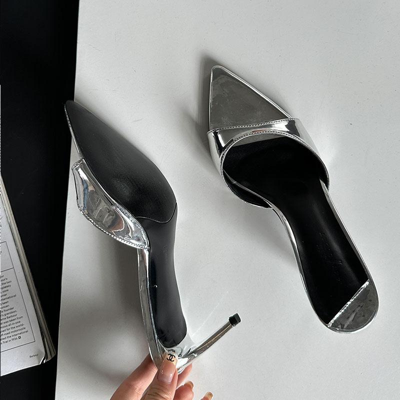 Fashion Female Slip On Footwear Sexy Ladies High Heels Pumps Shoes Summer Spring Fashion Pointed Toe Women Thin Heels Shoes