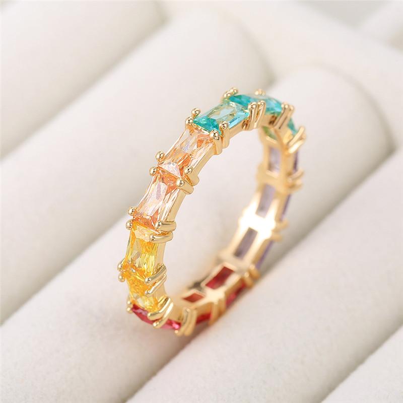 Inele pentru femei din zircon cubic strălucitor sterling, îmbrăcăminte zilnică pentru femei, inele elegante, colorate, cadou pentru aniversare, bijuterii