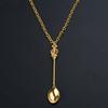 Collana Cucchiaino Spezie Vintage Mini Cucchiaino Ciondolo Collana Gioielli Moda