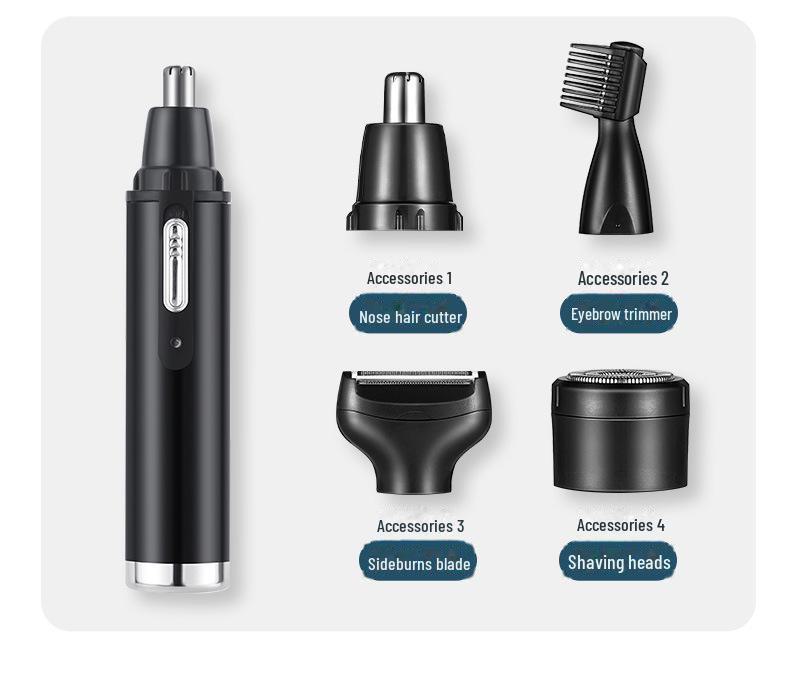 

Электрический мужской триммер для носа, ушей и мини-волос 4 в 1
