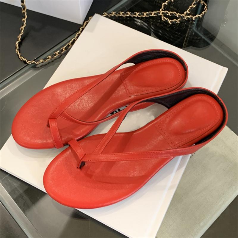 Fashion Eilyken Summer Shallow Round Clip Toe Slippers Woman Party Dress Low Heels Casual Shoes Fashion Flip Flops Zapatos De Mujer