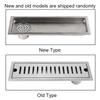 Large   Stainless Steel Rectangle Shower Floor Drain Bathroom Drainage Gully(mid Drainage)