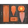 Schneidset - Kanten - v3 trendline profi set - Farbe orange - 8 Teile - modernes Design