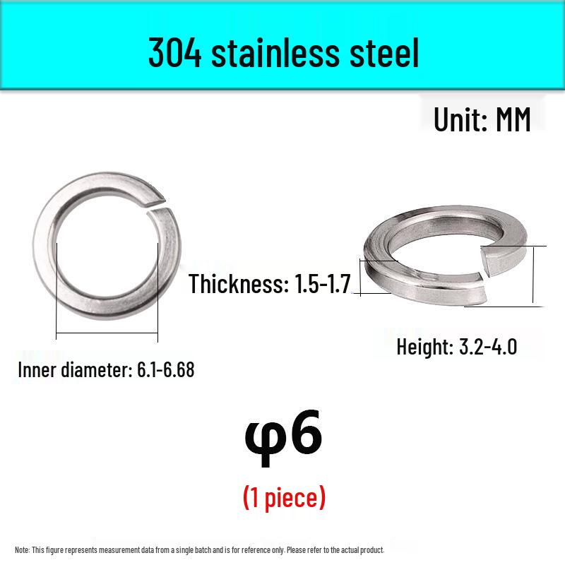 304/316 Stainless Steel Spring Lock Washers - Standard Type