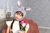 Clearstone Cosplay Halloween Fluffy Gray Headgear, Bunny, Kids,