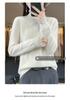 Women's Pure Wool High Neck Loose Pullover Sweater - Solid Color, Slimming, Long Sleeve - Autumn/Winter Collection