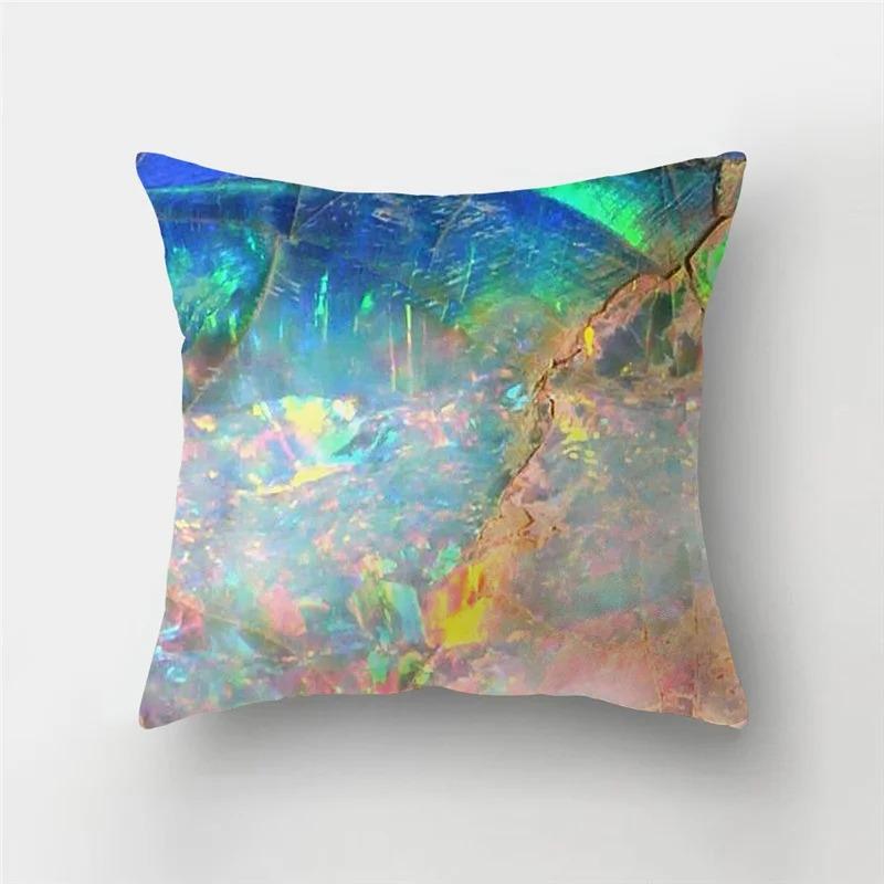 Texture Print Pattern Marble Rock Cushion Cover Home Living Room Sofa Car Decorative Throw Pillow Pillow Cover