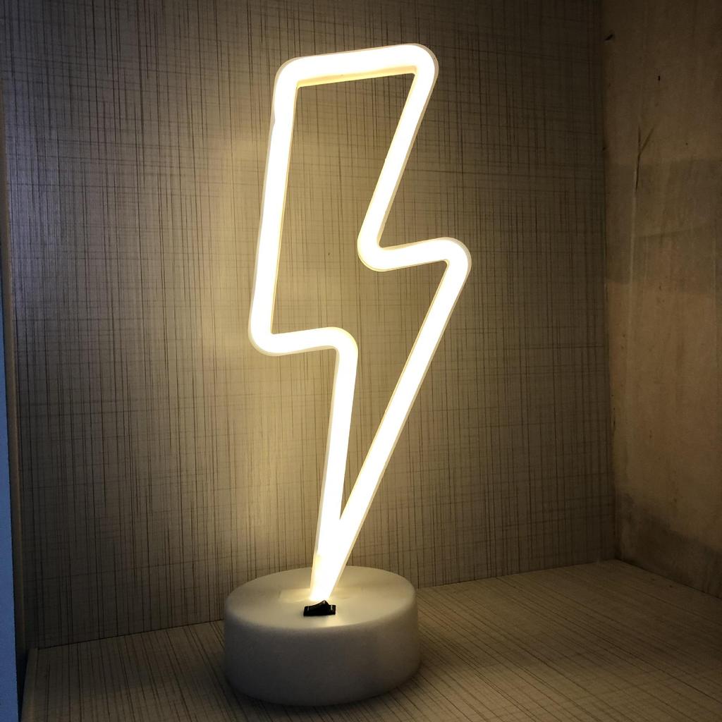 Heart-Shaped LED Neon Desk Lamp for Romantic Bedroom Decor