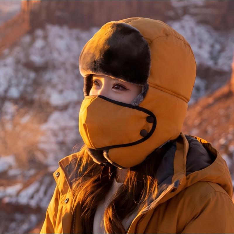 Winter WarmHat Women Men Outdoor Cycling Windproof Waterproof Ear Protection Beanie Cap