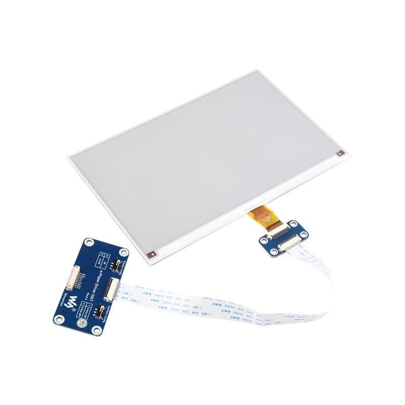 Raspberry Pi 7.5 inch e-Paper E-Ink Display HAT 7.5inch SPI Interface 800×480 Red / Black / White for Arduino STM32 Jetson Nano