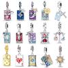 Pingente Original Charmcopper Estrela Lua Sol Série Tarot Pingentes Contas Encaixe 3Mm Pulseira Original Feminina Diy Joias Finas Presente