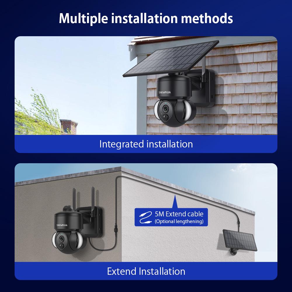 Solar-Powered 4G HD Wireless Camera with 3MP, Low Power, and Night Lighting