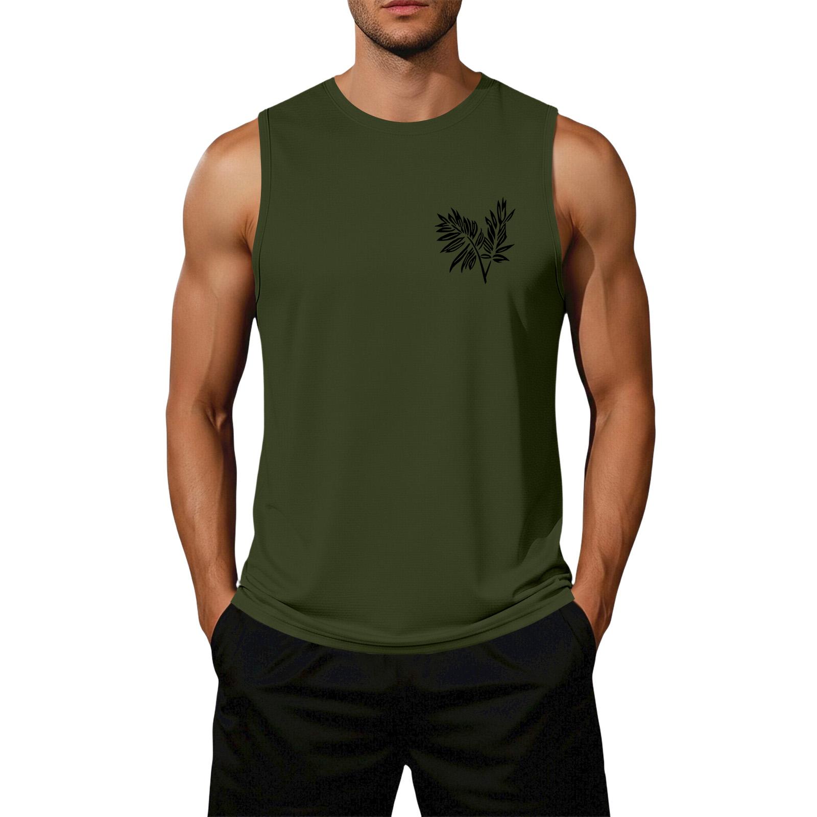 

Men s Loose Fit Sleeveless Casual Tank Top Flag Inspired Graphic Print Lightweight Summer Shirt for Outdoor Activities and Everyday Wear XL