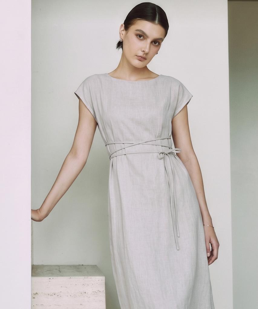 Zero Street [3 Colors] Le Zero Cap Sleeve Ribbon Dress