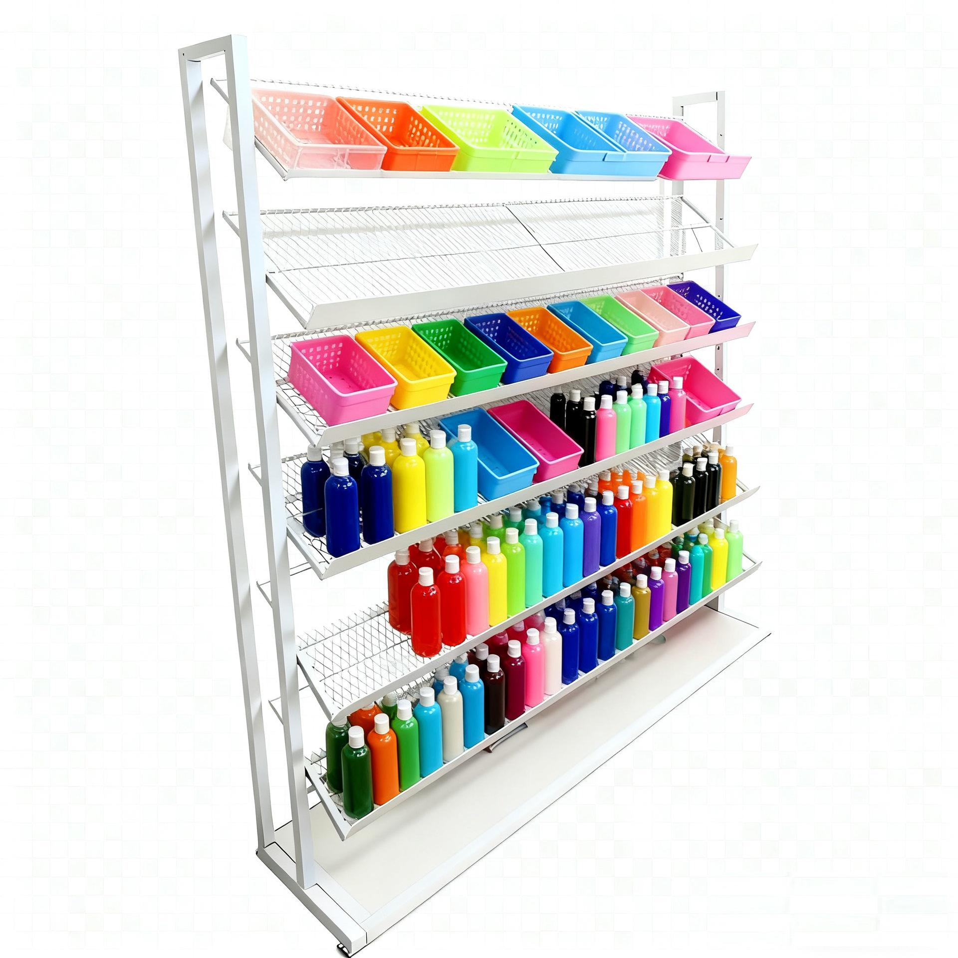 Transparent Multi-Layer Bead Storage Rack with Organizer Boxes & DIY Dispensing Bottles