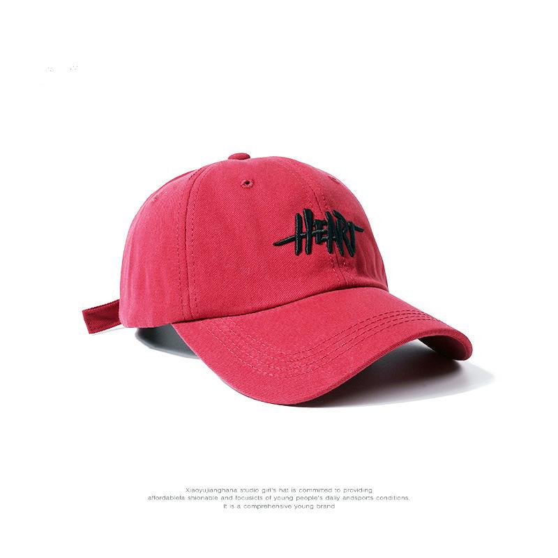 Korean New Green Retro Three dimensional Letter Embroidered Baseball Cap for Women American Casual Soft Top Trendy Brand Baseball Cap for Men