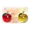 Crystal Craft Lucky Apple Figurine, Increases Financial Luck, Good Luck Goods, Interior Object, Set of 2 [Red]