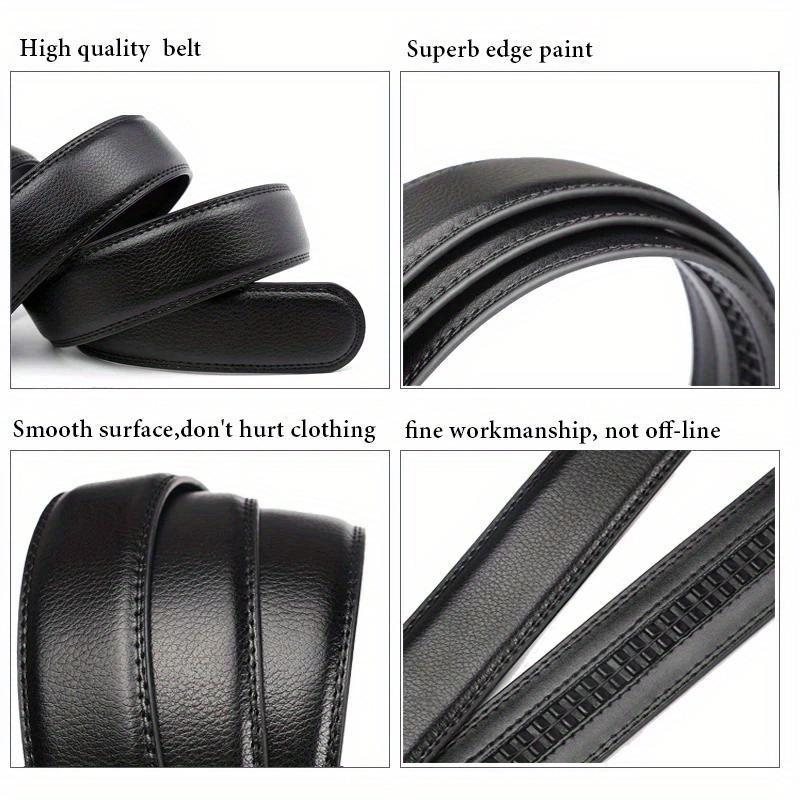Men Belts Automatic Buckle Belt PU Leather High Quality For Men Leather Strap Casual For Jeans
