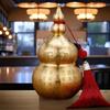 Mini Size Brass Feng Shui Gourd Chinese-Style Wealth-Bringing Gourd  Desktop Decoration