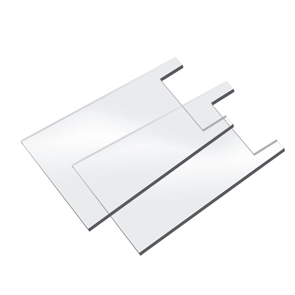 2pcs Couch Spacer, Transparent Acrylic Furniture Stopper for Sofa Bed Cabinet with Wall and Hazard Prevention 4.7x6.5in 8.